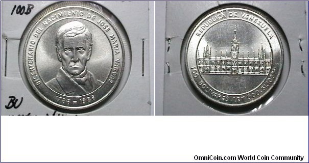 Venezuela Silver BU 1986 100 Bolivia KM# 60 (Y# 60) 