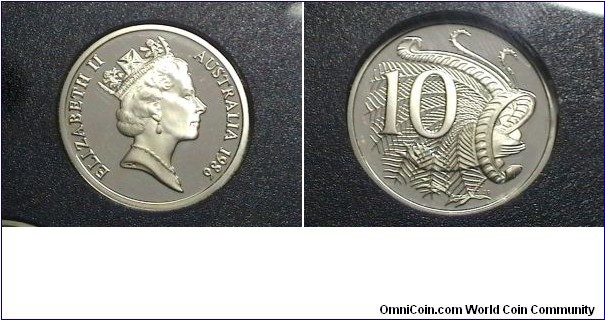 Australia Proof 1986 10 Cents KM# 81 