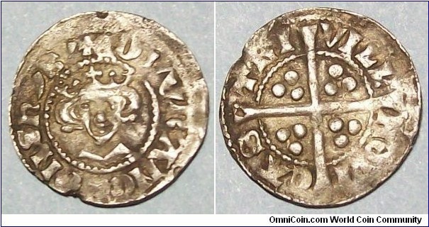 Edward I penny, new coinage, Newcastle (post 1279)