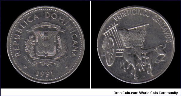 1991 25 Centavos