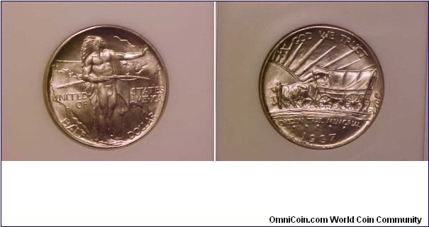 A nice 1937-D Oregon Trail commemorative for my uncle, born in this year and a big fan of westerns!