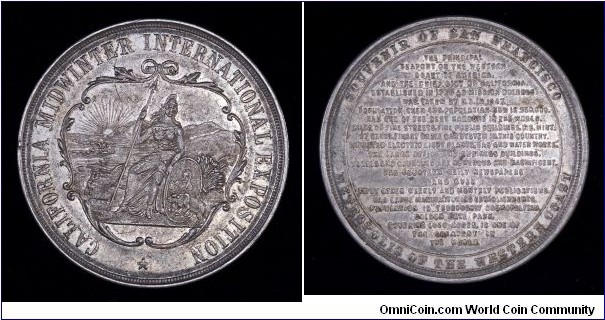 California Midwinter International Exposition medal.
