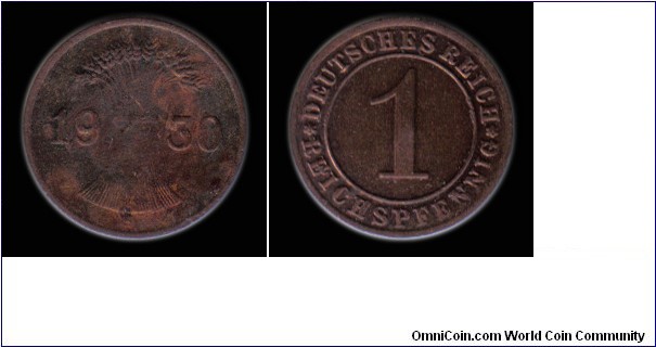 1930A 1 Reichspfennig