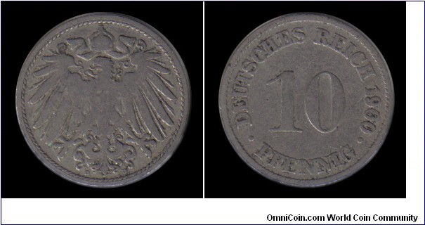1900D 10 Pfennig