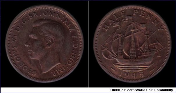 1945 Halfpenny