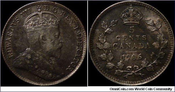 Canada 5 Cents 1906