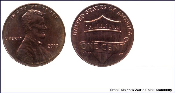 USA, 1 cent, 2010, A. Lincoln.