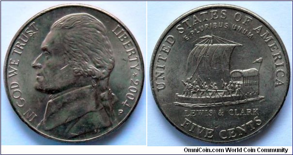5 cents.
2004 (P)
Lewis & Clark