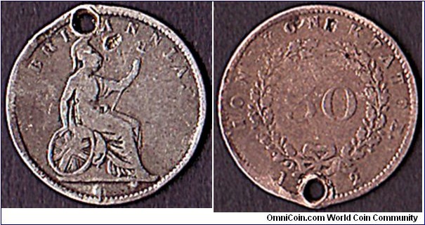 Ionian Islands 1862 30 Lepta.