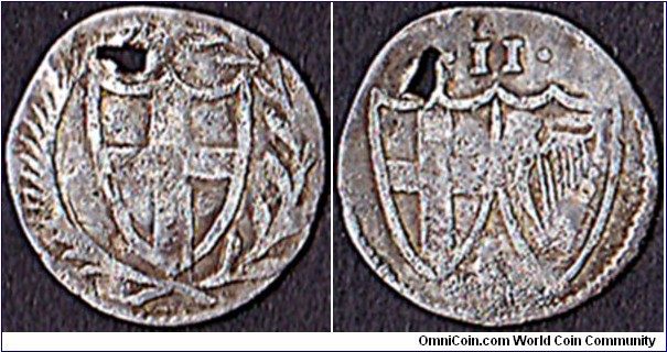 England N.D. (1649-60) 2 Pence.