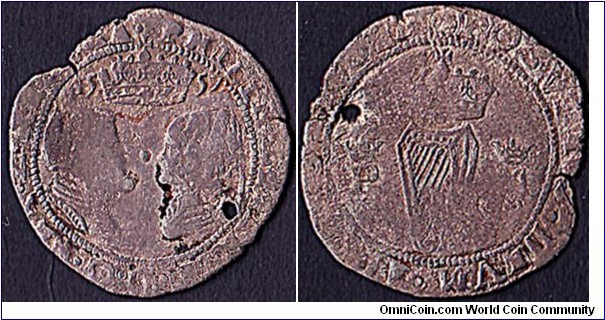 Ireland 1557 1 Groat.