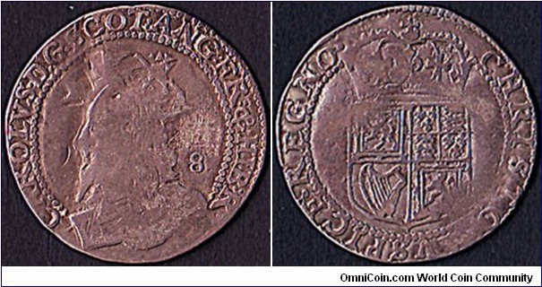 Scotland N.D. (1636) 1/2 Merk.

Nicholas Briot's coinage.