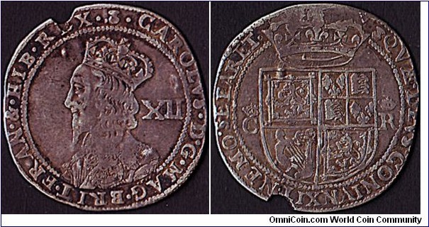 Scotland N.D. (1637-42) 12 Shillings.