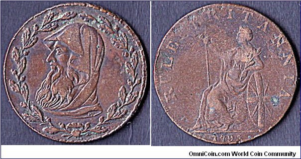 I have been told that this 1/2 Penny is a mule with a connection to Anglesey.Can someone please confirm this,if possible?