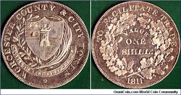 Worcester 1811 1 Shilling.