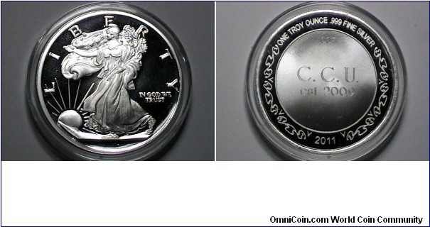 Coin Collectors Unite 2011 Silver medal 