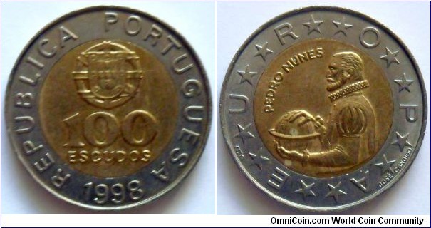 100 escudos.
1998