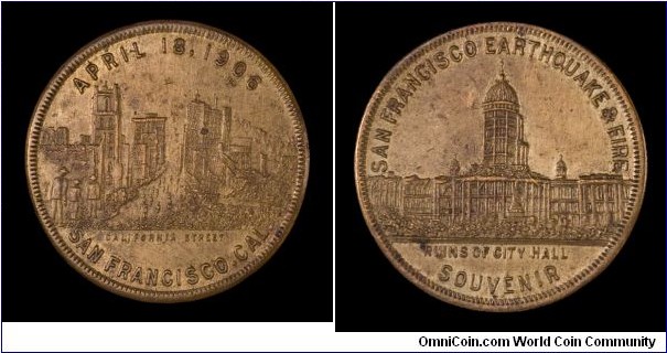 San Francisco Earthquake Souvenir