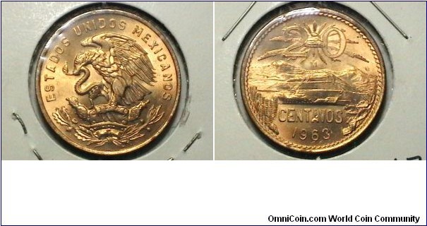 Mexico 1963 20 Centavos Km# 440 