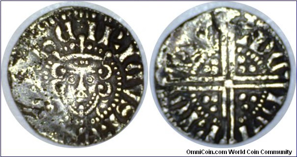 Henry III Voided Long Cross Penny Class Vb
HENRY ON LVND
Weak strike in one quarer