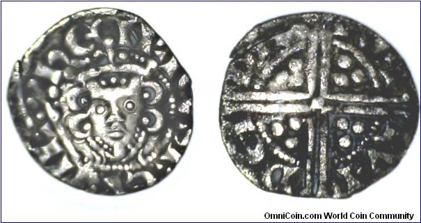 Henry III Voided Long Cross Penny Class Vh IOHAN ON LVNDE Class Vb