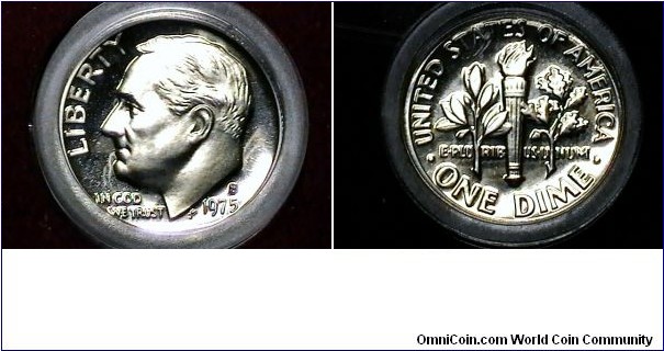 U.S. 1975 Proof Set  Roosevelt Dime 