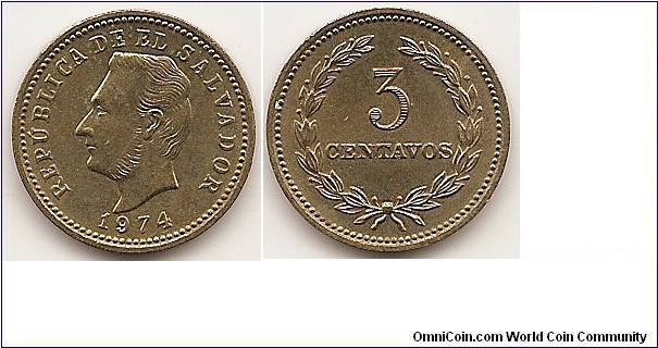 3 Centavos
KM#148
4.0000 g., Nickel-Brass, 19mm.    Obv: Head of Francisco Morazan left  Rev: Denomination within wreath Note: Medal rotation.
