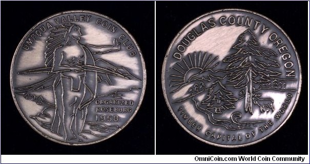 Umpqua Valley Coin Club medal, ca. 1970?