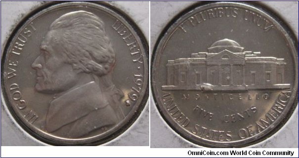 1979 S proof 5 cents