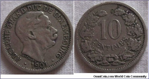 1901 10 centimes, aVF