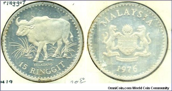 15 Ringgit, Silver, 