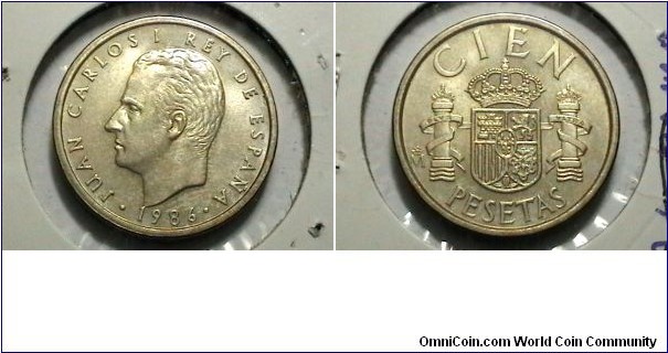 Spain 1986 100 Pesetas Km# 826 