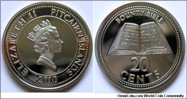 20 cents.
2010, Pitcairn Islands
