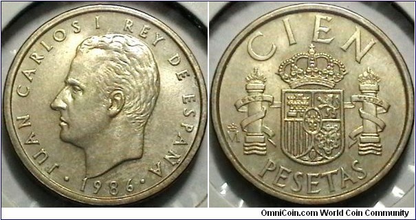 Spain 1986 100 Pesetas Km# 826 