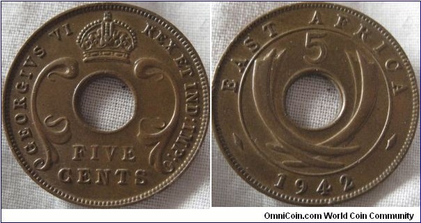 1942 EF 5 cents