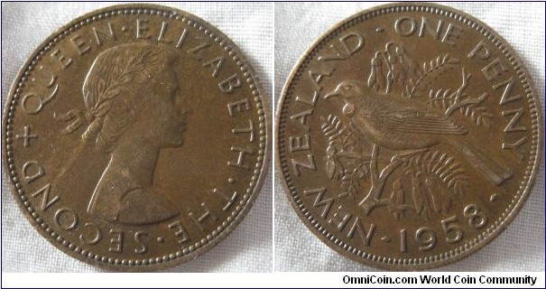 1958 penny, EF