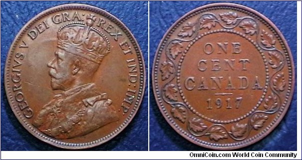 Canada 1917 Lg Cent Km 21 