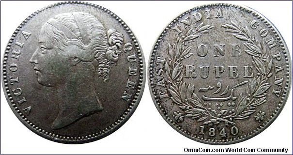 1 Rupee, 11,66 g, .917 Silver , 0,3438 oz. 