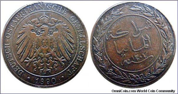 1 Pesa German East Africa, Copper 