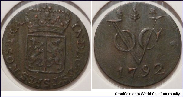 1 VOC Duit, *Gelderland* 'Dutch East India Company'