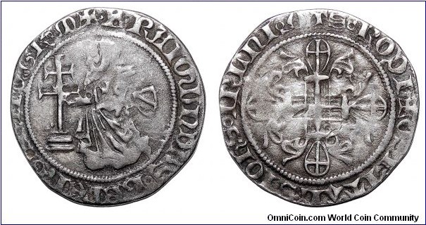 RHODES~AR Gigliato 1365-1374 AD. Under Grandmaster: Raymond Beringer~Knights of St. John *RARE*