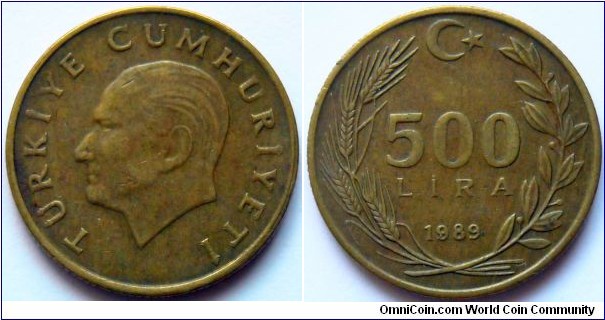 500 lira.
1989