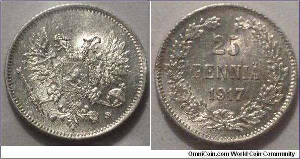 25 Penniä, Silver