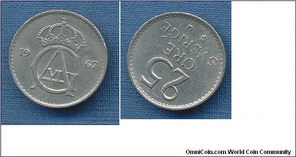 25 Ore rotated reverse
and obverse 210 degrees. The only I have seen.