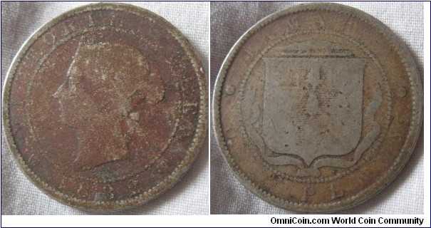 1882 (H?) penny from jamaica, pretty worn but only 48,000 minted