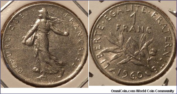 1 Franc, common issue