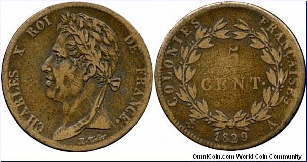 French colonies 5 centimes