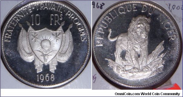 10 Francs commemorative silver.

1,000 pieces minted.