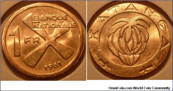 1 Franc, Katanga