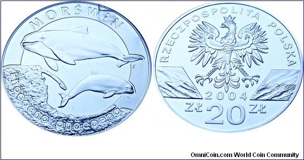 20 zł, Porpoise, Ag, grnaddig PR 70 